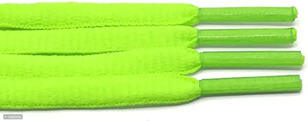 SUNBIRD 5 Pair Ova/sneaker/Flat Shoes laces Athletic Shoe Laces for Sport/Running Shoes Shoe Strings Round Oval /Flat/sneaker Shoe Lace (5 pair, Neon Green oval)-thumb4