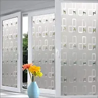 SUNBIRD Frosted 3D Star Glass Film for Windows  Doors, Self Static Cling Frosting Decorative Window Stickers Window Tinting for Home Bathroom 24 x 48 Inch (Crystal Eight)-thumb2