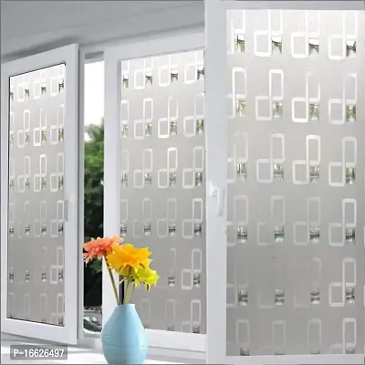 SUNBIRD Frosted 3D Star Glass Film for Windows  Doors, Self Static Cling Frosting Decorative Window Stickers Window Tinting for Home Bathroom 24 x 48 Inch (Crystal Eight)-thumb3