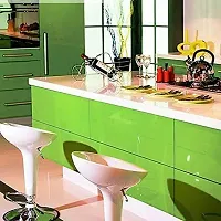 SUNBIRD Wallpaper Glossy Peel and Stick Self-Adhesive Waterproof Oil-Proof Kitchen Home Gloss Wallpaper Peel and Stick (24 X 60 Inch, Green Vinyl)-thumb2