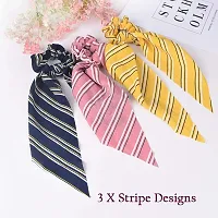 SUNBIRD 5 Pcs Hair Scarf Hair Scrunchies Hair Bands Ponytail Holder Scrunchy Ties Multi Colors Hair Accessories for Women Girls-thumb3