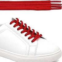 SUNBIRD 5 Pair Ova/sneaker/Flat Shoes laces Athletic Shoe Laces for Sport/Running Shoes Shoe Strings Round Oval /Flat/sneaker Shoe Lace (5 pair, Red oval)-thumb2