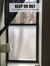 SUNBIRD Privacy Window Films, Opaque Frosted Glass Tint Static Cling Treatment Protects Home Security Without Blocking Daylight - Heat Control 24 x 70 inch_ Window Film-thumb4