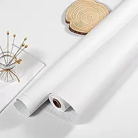 SUNBIRD Self-Adhesive White Contact Paper Wallpaper Removable Waterproof Peel and Stick Vinyl Self-Adhesive Paper Shelf Liner for Decorating Wall Table Wall and Door Reform-thumb1