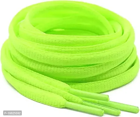 SUNBIRD 5 Pair Ova/sneaker/Flat Shoes laces Athletic Shoe Laces for Sport/Running Shoes Shoe Strings Round Oval /Flat/sneaker Shoe Lace (5 pair, Neon Green oval)