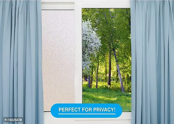 SUNBIRD 100% Privacy Window Film Cling Treatment for Home Security and Decorative Frosted Glass Effect Heat Control, UV Prevention, Easy Removal-thumb3