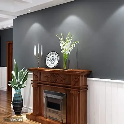 SUNBIRD Wallpaper Sticker Smooth with Glossy Waterproof Redesign Heat Resistant DIY Removable Wallpaper Redecoration Resistant Cutting Sheet Thick Adhesive (Proper Dark Grey 2X4 Foot)-thumb3