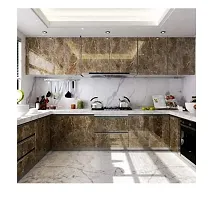 SUNBIRD Self Adhesive Decorative Contact Paper Peel and Stick Color Wallpaper Waterproof PVC Home Kids Room Kitchen (Brown Italian Marble, 24 X 48 Inch)-thumb3