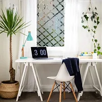 SUNBIRD 3D Decor Texture Privacy Window Film Static Cling No Glue Window Marble Stained Glass Window Film Coverings Glass Sticker for Home Self-Static-thumb2