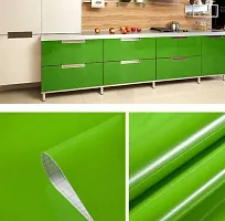 SUNBIRD Wallpaper Peel and Stick Self Adhesive Removable Contact Paper for Cabinet Countertop Furniture Kitchen Vinyl Film (Green, 12 x 100)-thumb3