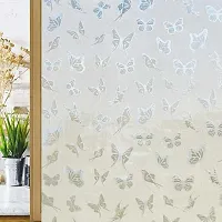 SUNBIRD Window Privacy Film Cling Decorative Window Sticker Non-Adhesive Bathroom Window Privacy Film Sun Blocking Stained Glass Sticker for Home and Office-thumb3