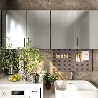 SUNBIRD Stainless Steel Contact Paper for Countertops Waterproof Silver Metallic Wallpaper Peel and Stick Kitchen Backsplash Adhesive Wallpaper Appliances Cover 60cm X 254cm-thumb1