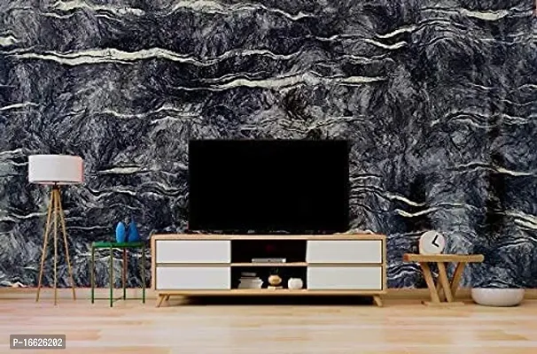 SUNBIRD Marble Wallpaper Wall Sticker for Kitchen Cabinets Bathroom Peel  Stick Wall Removable Contact Paper Waterproof Wall Paper (24 X 48 Inch, Black Galaxy)-thumb3