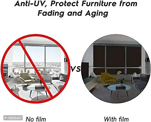 SUNBIRD? 20x50 Inch Privacy UV Blocking Rejection II Heat Control II Daytime Privacy Static Cling Room Darkening Film for Privacy-thumb4