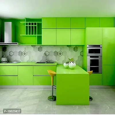 SUNBIRD Wallpaper Peel and Stick Self Adhesive Removable Contact Paper for Cabinet Countertop Furniture Kitchen Vinyl Film (Green, 12 x 100)-thumb3