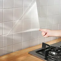 SUNBIRD Clear Glossy Self-Adhesive Film, Oil-Proof, Dust-Proof and Waterproof, for Crafts Kitchen Backsplash Protector Sticky Paper Kitchen Oil Proof Sticker, 60X200cm-thumb1