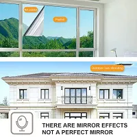 SUNBIRD? Mirror Reflective Tint Treatments UV Heat Control Vinyl Stickers Sun Block Glass Paper Door Covering Window Privacy Film One Way Daytime (50cm X 100 Inch, Silver)-thumb1