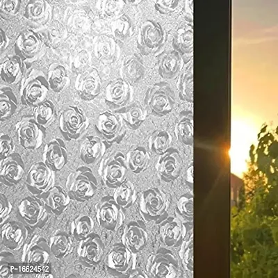 SUNBIRD Window Privacy Film 3D Self-Adhesive Static No Glue Anti UV Decorative Stain Glass Film Window Covering for Home Office-thumb3