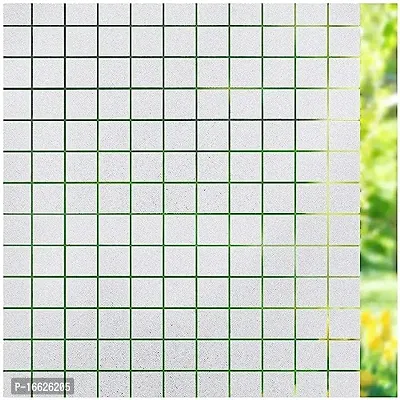 SUNBIRD? Privacy Square Box Window Film Frosted Glass Sticker for Bathroom II Kitchen II Home Etched Glass Vinyl Film