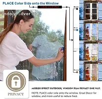 SUNBIRD Window Privacy Film,One Way Mirror Film Daytime Anti UV Sun Blocking Heat Control Reflective Film Decorative Static Cling Home Office Living Room (20 Inch X 3 Feet, Brown)-thumb2