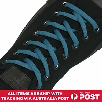 SUNBIRD 5 Pair Ova/sneaker/Flat Shoes laces Athletic Shoe Laces for Sport/Running Shoes Shoe Strings Round Oval /Flat/sneaker Shoe Lace (5 pair, Teal oval)-thumb4