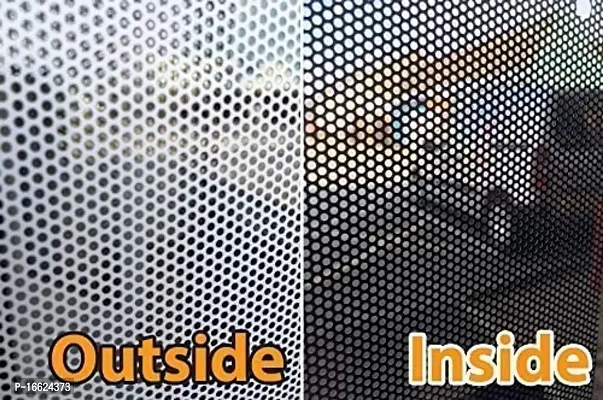 SUNBIRD? Media Window Film Production One Way Vision Vinyl Perforated (24 inches x 48 inches) Mesh Film Self Adhesive Vinyl Sticker.-thumb3