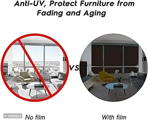 SUNBIRD? 50cm*3M Privacy UV Blocking Rejection II Heat Control II Daytime Privacy Static Cling Room Darkening Film for Privacy-thumb4