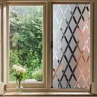 SUNBIRDWindow Privacy Film, Decorative Stained Glass Window Film, Frosted Window Tinting Film for Home, House Door Glass (60 X 121CM Cherry blossm Stick)-thumb3