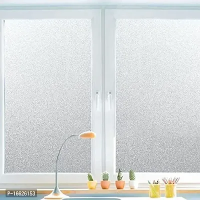SUNBIRD? 50X300cm Window Privacy Film Static Cling Frosted Window Sticker Removable Opaque Glass Film