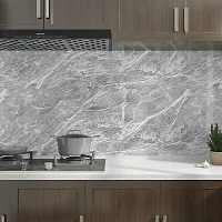 SUNBIRD Wallpaper Peel  Stick Contact Paper Decorative Self Adhesive Vinyl Wallpaper for Kitchen Cabinet Furniture Countertop Waterproof 24 x 121cm_ Grey Marble-thumb1