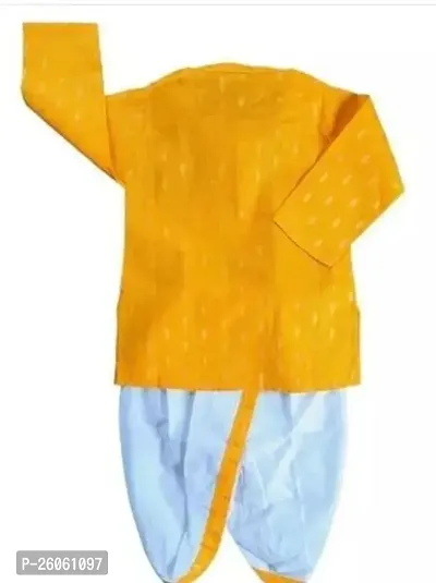 Stylish Yellow Cotton Blend Kurta Sets For Boys-thumb2