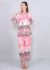 Contemporary Pink Polyester Printed Co-Ords Set For Women-thumb3