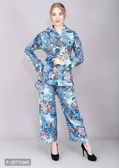 Contemporary Multicoloured Cotton Printed Co-Ords Set For Women