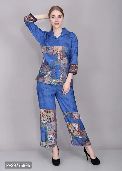 Contemporary Multicoloured Cotton Printed Co-Ords Set For Women