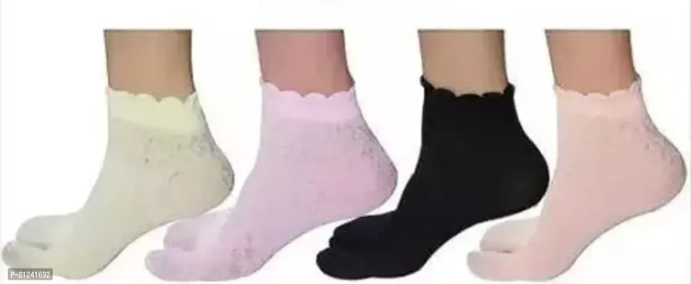 Comfortable And Stylish Socks For Women Pack Of 5-thumb0