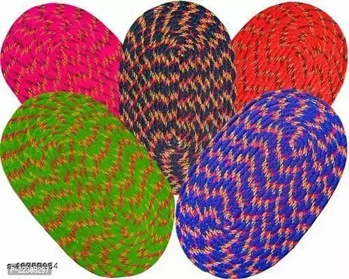 Designer Multicoloured Cotton Blend Printed Door Mats-thumb0