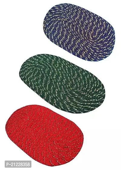 Designer CottonDoor Mat Pack of 3-thumb0