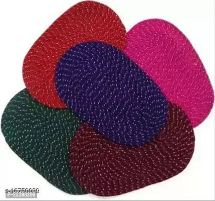 Designer Multicoloured Cotton Blend Printed Door Mats-thumb0