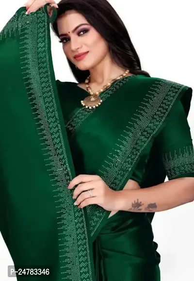 Classic Silk Cotton Saree with Blouse piece For Women-thumb0