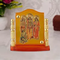 Rhymestore Acrylic Gold Plated Frame of RAM DARBAR for Home Office  car Temples-thumb1