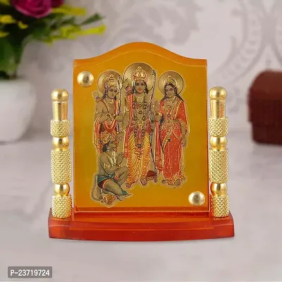 Rhymestore Acrylic Gold Plated Frame of RAM DARBAR for Home Office  car Temples-thumb2