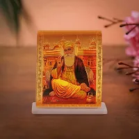 Rhymestore RYM Acrylic Showpiece Guru Nanak Dev Ji  Guru Govind Singh Ji Figurine for Car Dashboard Home  Office Decor-thumb2