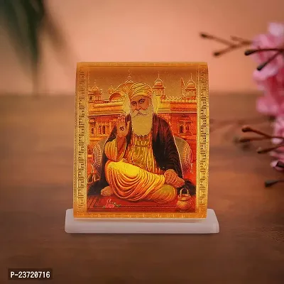 Rhymestore RYM Acrylic Showpiece Guru Nanak Dev Ji  Guru Govind Singh Ji Figurine for Car Dashboard Home  Office Decor-thumb3