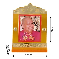 Rhymestore Acrylic Gold Plated Frame of GURU JI for Home Office  car Temples-thumb1