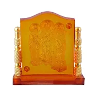 Rhymestore Acrylic Gold Plated Frame of RAM DARBAR for Home Office  car Temples-thumb3