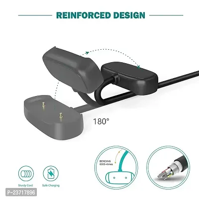 Rhymestore Charger Cable Compatible With Charging Adapter, Personal Computer Amazfit Gtr 2, Gtr 2E, Gtr 2 E Sim, Gts 2 Mini, Gts 2E, Gts 2, Bip U, Bip U Pro, Pop Pro - Usb Charging Cable 3.3Ft, Black-thumb2