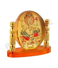 Rhymestore Hindu God Ganesh Piller Acrylic Frame for Home, Office  Car Temple, Gold, Tabletop-thumb2