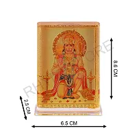 Rhymestore Hanuman ji Acrylic Frame Murti for Car Dashboard, Office Table, Home, Mandir | Idol Statue Showpiece Decor Sculpture for Gift-thumb3