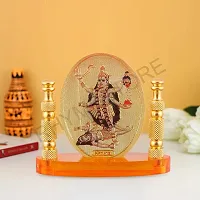 Rhymestore Kali MATA Ji Frame Murti for Car Dashboard, Office Table, Home, Mandir | Idol Statue Showpiece Decor Sculpture for Gift-thumb3