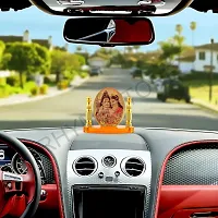 Rhymestore Shiv Parivar Oval Shaped Murti for Car Dashboard, Office Table, Home, Mandir | Idol Statue Showpiece Decor Sculpture for Gift-thumb4